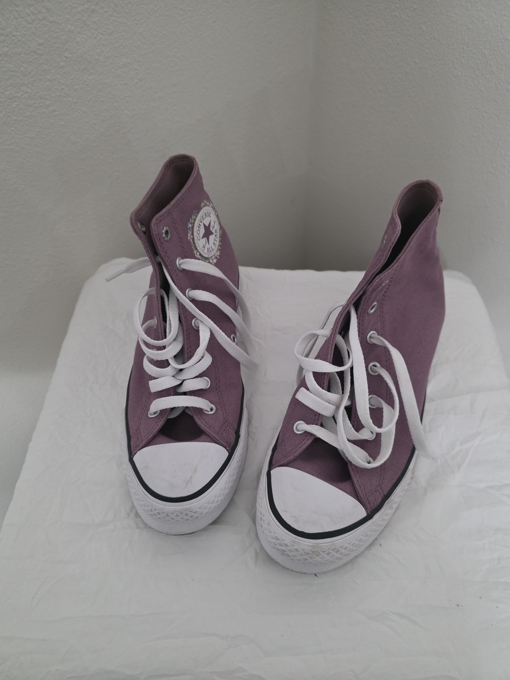 Converse Ctas Lift Platform Sneaker Skate Violet Canvas Women Casual A04753C-WVF